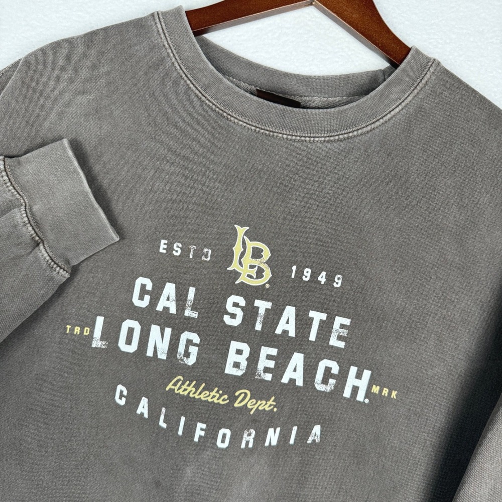 Cal State Long Beach Ouray Sweatshirt Mens XL Brown Athletic Dept Collegiate